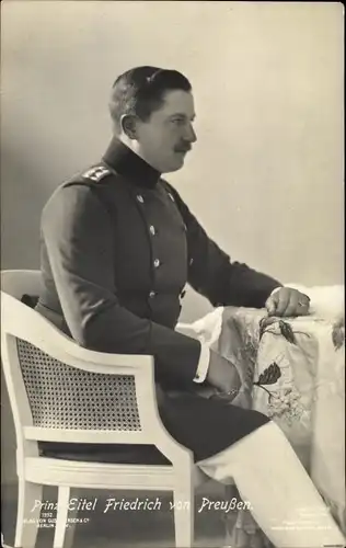 Ak Eitel Friedrich Prinz von Preußen, Portrait