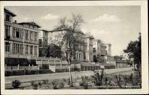 Ak Ostseebad Zinnowitz auf Usedom, Kurpromenade