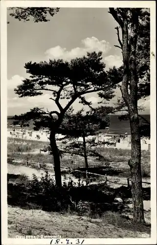 Ak Ostseebad Zinnowitz auf Usedom, Blick zum Strand