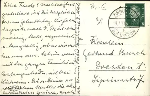 Ak Ostseebad Zinnowitz auf Usedom, Blick zum Strand