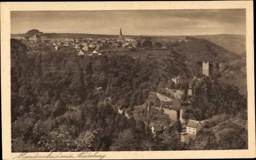 Ak Manderscheid in der Eifel Rheinland Pfalz, Ort mit Niederburg