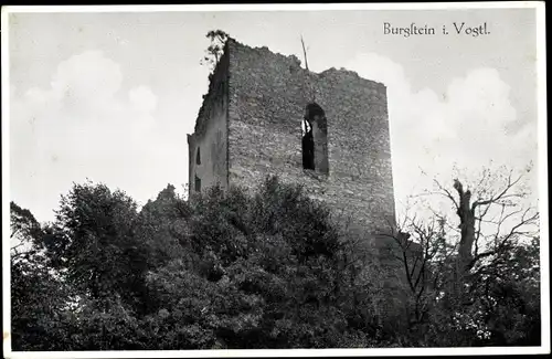 Ak Burgstein Weischlitz im Vogtland, Ansichten von der Ruine