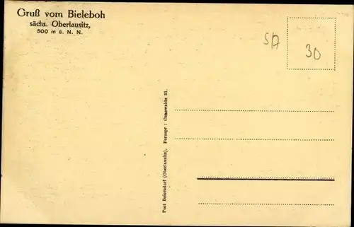 Ak Cunewalde Sachsen, Blick vom Bieleboh, Felder, Häuser