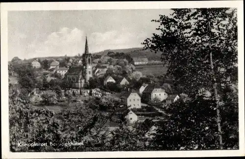 Ak Bad Gottleuba Berggießhübel in Sachsen, Teilansicht mit Kirche