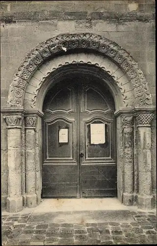 Ak Saint Ouen l´Aumone Val-d´Oise, Portail de l´Église