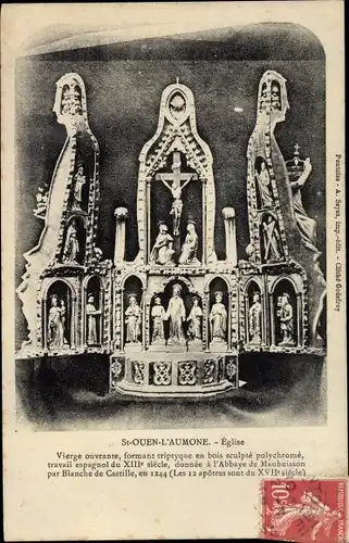 Saint Ouen l’Aumône Val d’Oise, L´Église, Triptyque