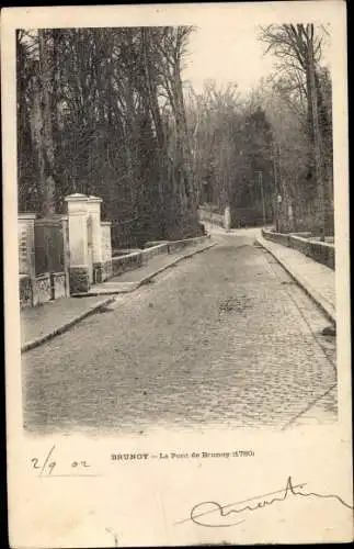 Ak Brunoy Essonne, Le Pont de Brunoy