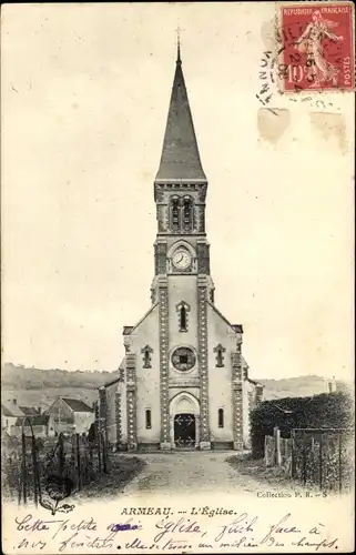 Ak Armeau Yonne, L´Église