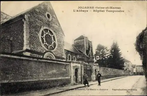 Ak Jouarre Seine et Marne, L´Abbaye, Hôpital Temporaire