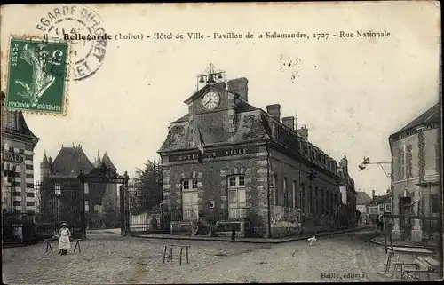 Ak Bellegarde Loiret, Hôtel de Ville