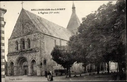 Ak Bellegarde Loiret, L´Église