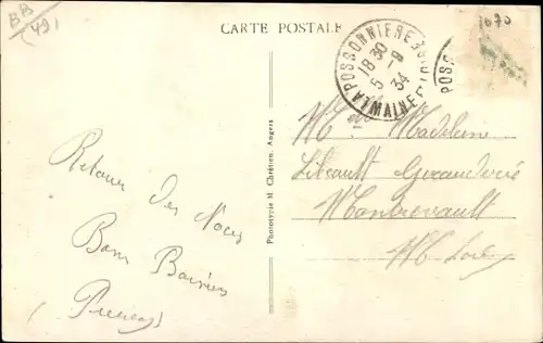 Ak La Possonnière Maine-et-Loire, La Vauxrêtre