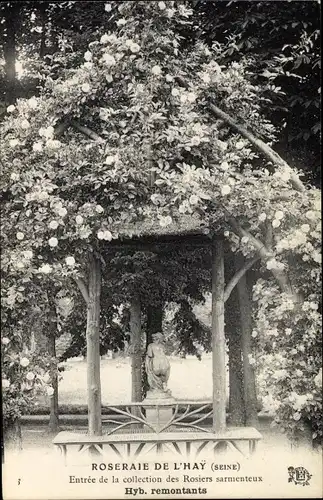 Ak L´Hay les Roses Maine-et-Loire, Roseraie, Entrée de la Collection de Rosiers Sarmenteux