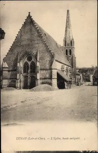 Ak Lunay Loir et Cher, L´Église