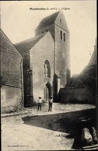 Ak Membrolles Loir et Cher, L´Église