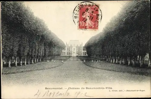 Ak Beaumontel Eure, Château de Beaumont la Ville