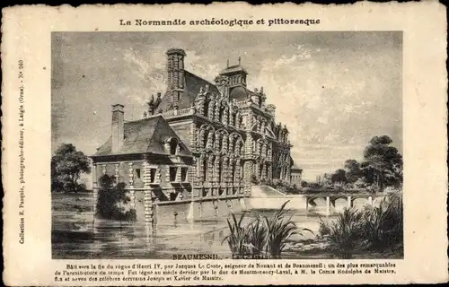 Ak Beaumesnil Eure, Le Château
