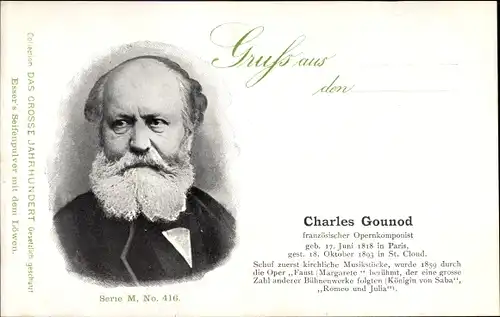 Ak Komponist Charles Gounod