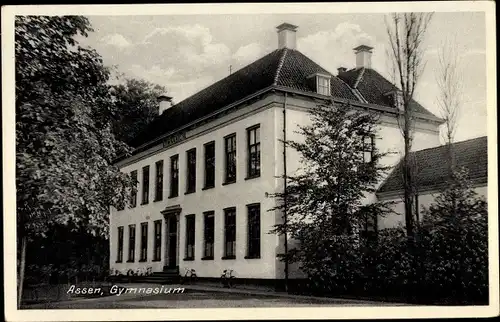 Ak Assen Drenthe Niederlande, Gymnasium