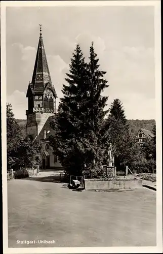 Ak Uhlbach Stuttgart am Neckar, Kirche