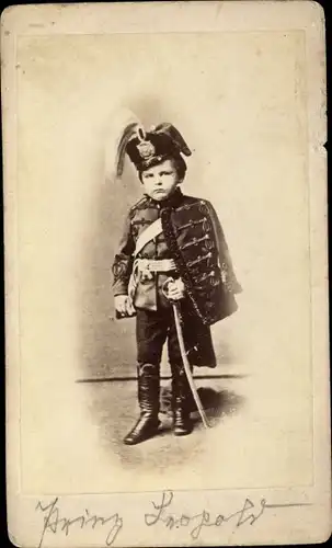 Carte de Visite Prinz Leopold von Bayern, Portrait in Uniform