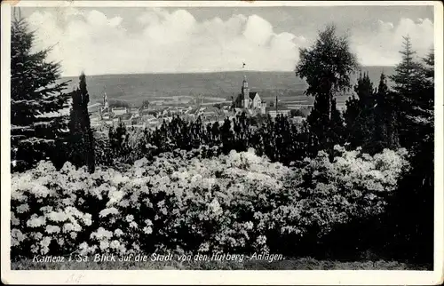 Ak Kamenz Sachsen, Gesamtansicht, Vom Hutberg