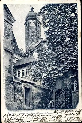 Ak Greiz im Vogtland, Oberes Schloss