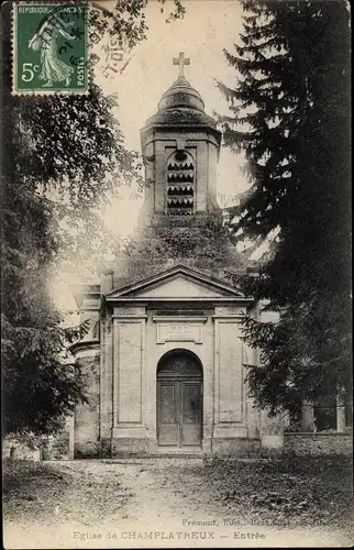 Ak Champlâtreux Val d´Oise, L´Église