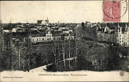 Ak Chanzeaux Val-de-Marne, Vue Panoramique