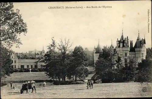 Ak Chanzeaux Val-de-Marne, Aux Bords de l´Hyrôme