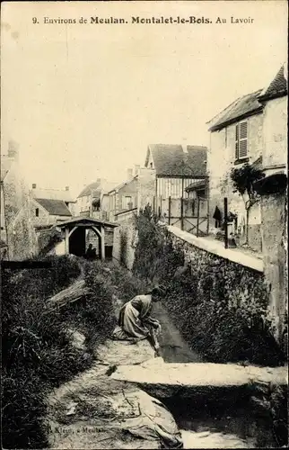 Ak Montalet le Bois Yvelines, Au Lavoir
