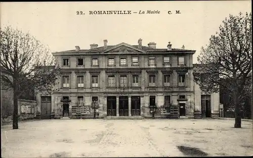 Ak Romainville Seine Saint Denis, Mairie