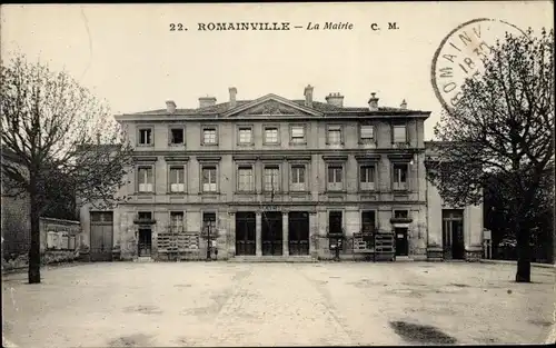 Ak Romainville Seine Saint Denis, Mairie