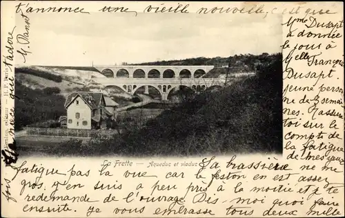 Ak La Frette sur Seine Val d’Oise, Aqueduc et Viaduc