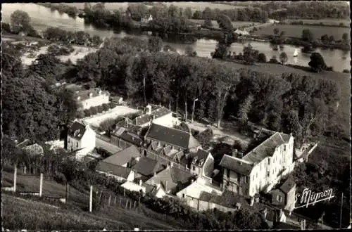 Ak La Roche Guyon Val d’Oise, L´Hôpital et les Bords de la Seine