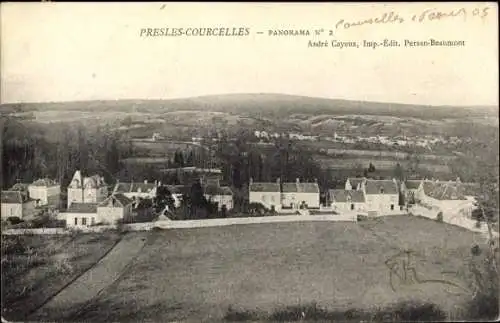 Ak Presles Courcelles Val-d´Oise, Panorama