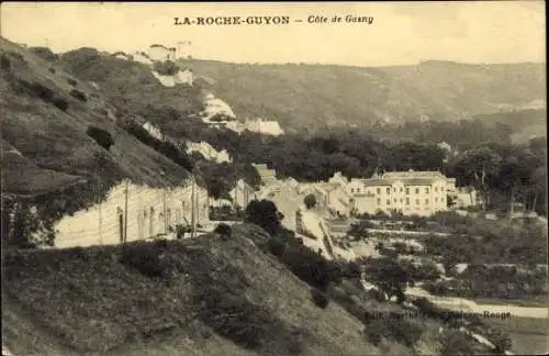 Ak La Roche Guyon Val d’Oise, Côte de Gasny