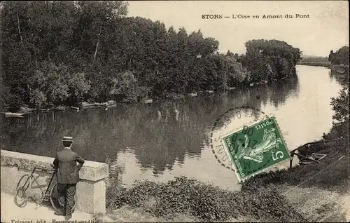 Ak Stors Val-d´Oise, L´Oise en Amont du Pont