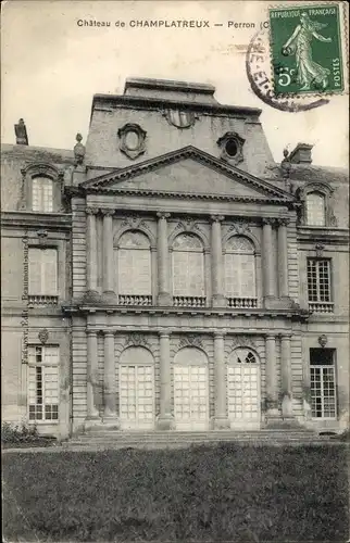 Ak Champlâtreux Val d´Oise, Le Château, Perron
