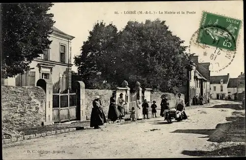 Ak Loiré Maine et Loire, La Mairie et la Poste