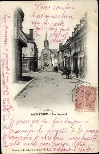 Ak Montoire Loir et Cher, Rue Ronsard