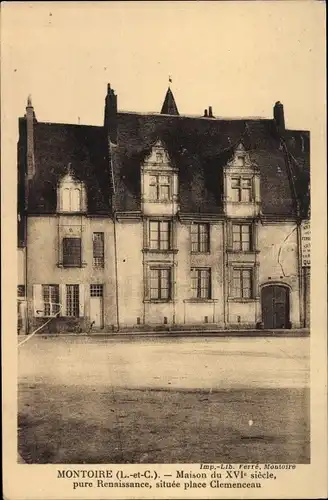 Ak Montoire Loir et Cher, Maison du XVIe Siècle