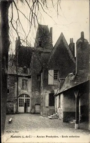 Ak Montoire Loir et Cher, Ancien Presbytère, École Enfantine