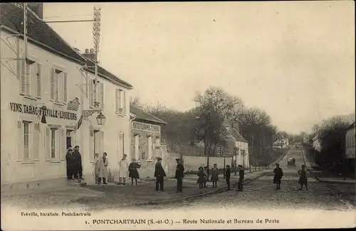 Ak Pontchartrain Yvelines, Route Nationale et Bureau de Poste