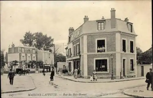 Ak Maisons Laffitte Yvelines, Rue du Bois Bonnet