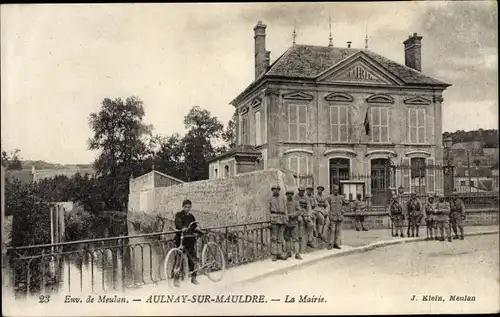 Ak Aulnay sur Mauldre Yvelines, La Mairie