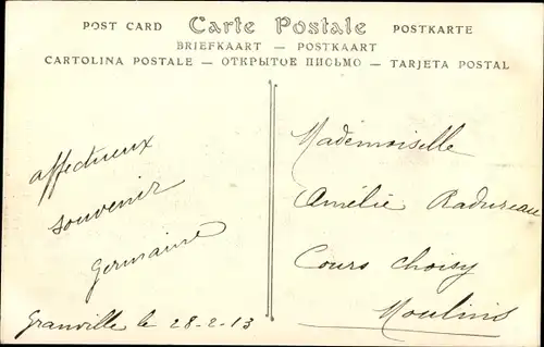 Ak Normandie, Mann und Frau in Trachten