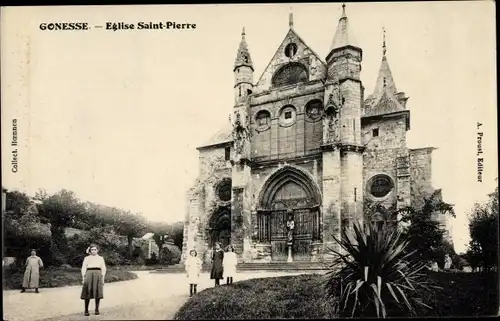 Ak Gonesse Val d’Oise, Église Saint Pierre