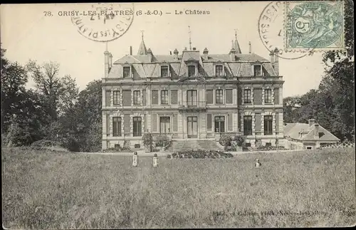 Ak Grisy les Plâtres Val-d´Oise, Château