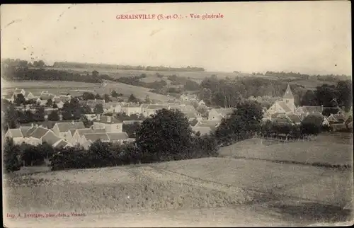 Ak Genainville Val d'Oise, Gesamtansicht